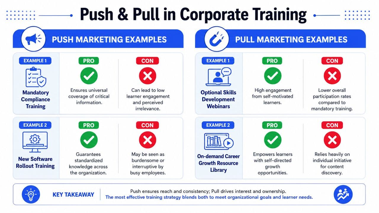 Inline image for Push and Pull Marketing: A Guide for Training Teams